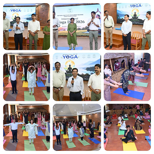 Yoga celebrations at Rubber Board